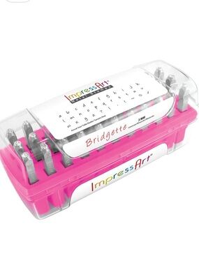 ImpressArt Lower Case Bridgette 3mm Metal Stamp Set